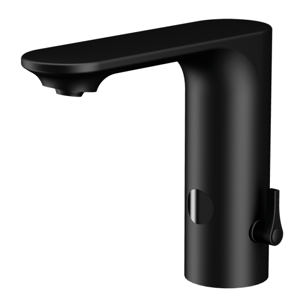 Automata fekete mosdócsaptelep, 6 V