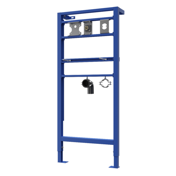 Szerelőkeret automata fali mosdócsaphoz és automata szappanadagolóhoz