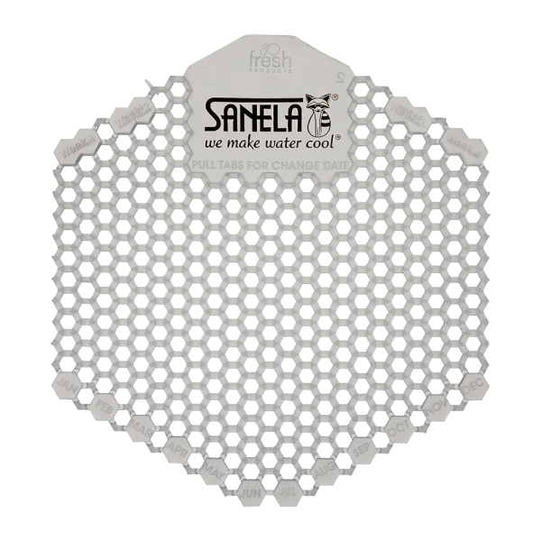 Műanyag piszoár szűrő átlátszó színben - lonc illattal