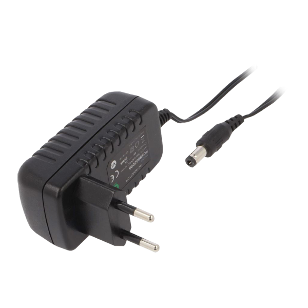 Fali aljzathoz csatlakoztatható tápegység elemes elektronikához 230 V AC/6 V DC