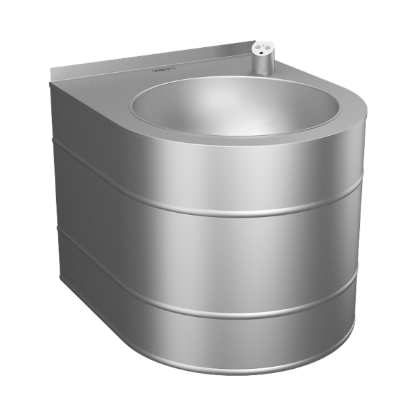 Rozsdamentes acél falra szerelhető automata ivókút, 24 V DC