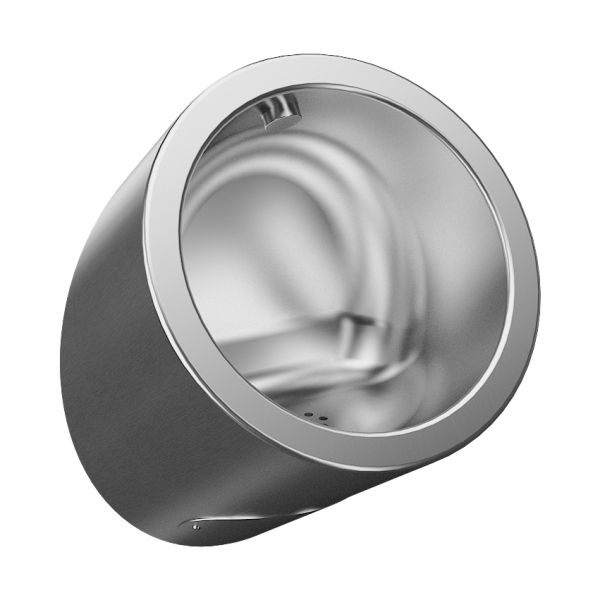 Vandálbiztos rozsdamentes acél piszoár