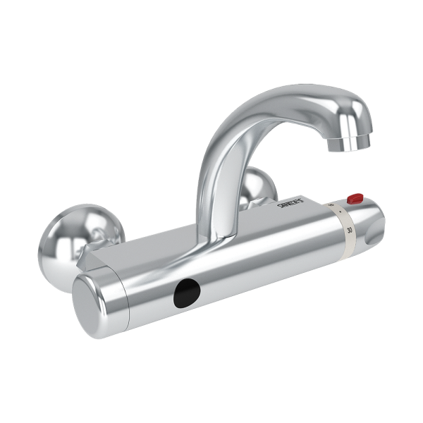 Fali termosztatikus keverő, vízbekötési távolság 150 mm, 9 V