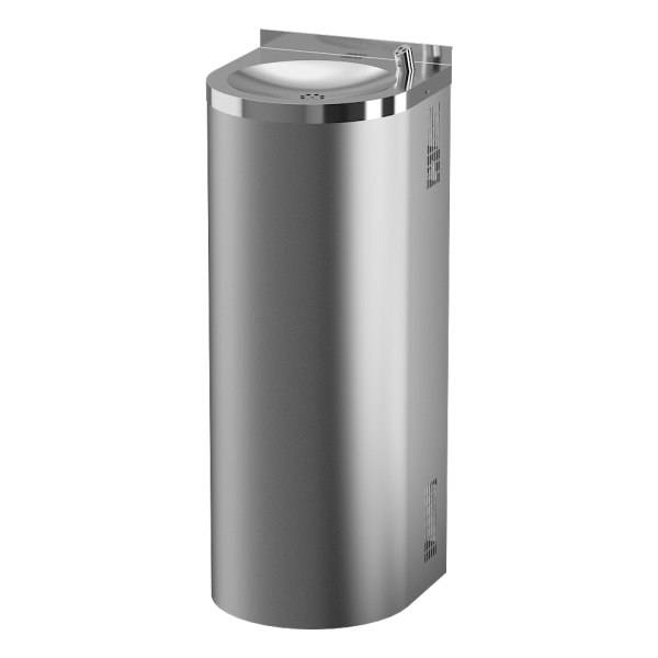 Rozsdamentes acél padlóra szerelhető automata ivókút, 24 V DC