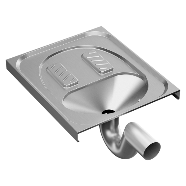 Rozsdamentes acél guggolós WC