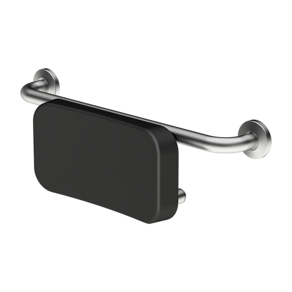 Rozsdamentes acél háttámasz, 700 mm, szálcsiszolt