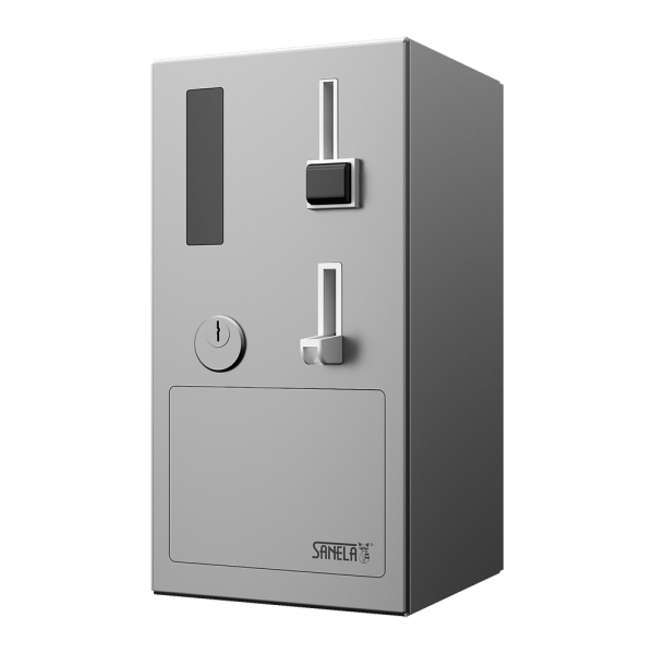 Ajtónyitó érme- és zsetonautomata GSM modullal, 24V DC