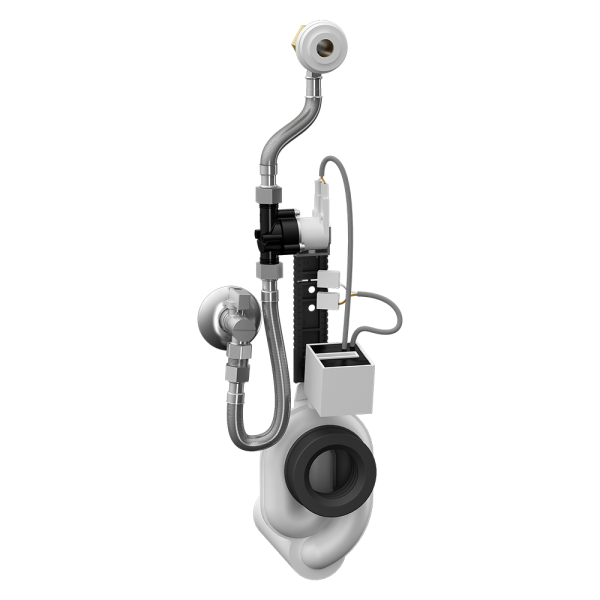 Radaros öblítőegység szerelősínen, 24 V DC