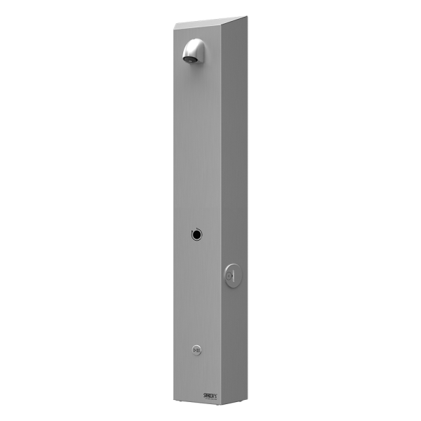 Rozsdamentes acél zsetonos zuhanypanel, hideg vagy előkevert vízhez, 24 V DC