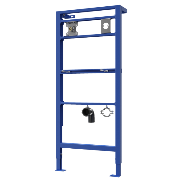 Szerelőkeret automata fali mosdócsaphoz és automata szappanadagolóhoz